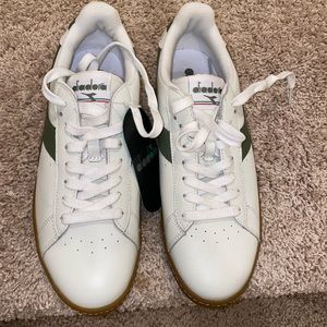 Diadora Game Low Green Suede Shoes